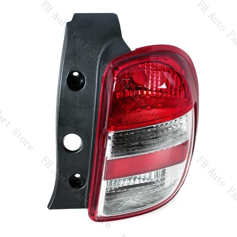 Rücklicht Rückleuchte Für Nissan March 2010-2016 Auto Stoßstange Hinten Rücklicht Bremslicht Stopp-Rückfahr-Blinker Leuchtenabdeckung Ohne Leuchtmittel