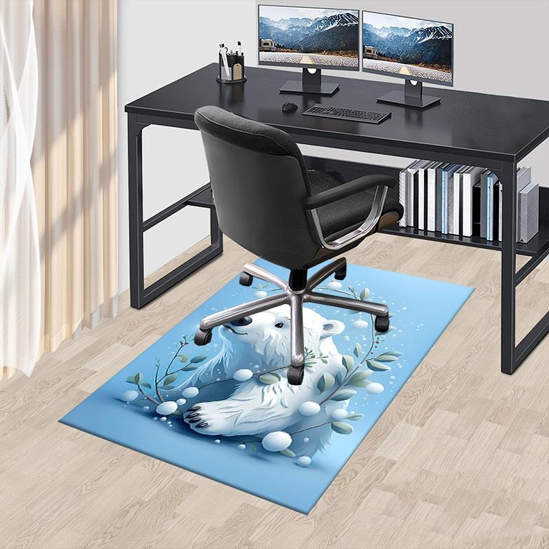 1pc Polar bear, Winter Carpet Office Rug Outdoor Mat Home Decor Area Carpet Festival Gift