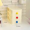 Desktop Storage Box Colorful Ball Home Office Storage Three Layers Drawer-style Storage Box Cosmetic Organizer Box