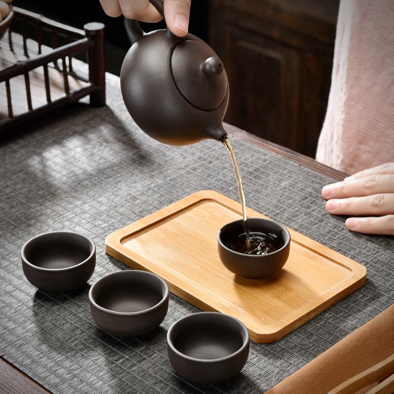 Fialový písek cestovní čajový set Kung Fu čajový set Kuaike šálek dóza na čaj suvenýr dárkový předmět