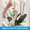 3pcs Faux Orchid Leaves 5 Petals Artificial Leaf with Stems Plastic Grass Artificial Plants Simulation Leaves Decorative Flowers