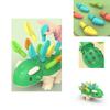 Colorful Educational Dinosaur Puzzle Toy For Infants With Fine Motor Skills Development