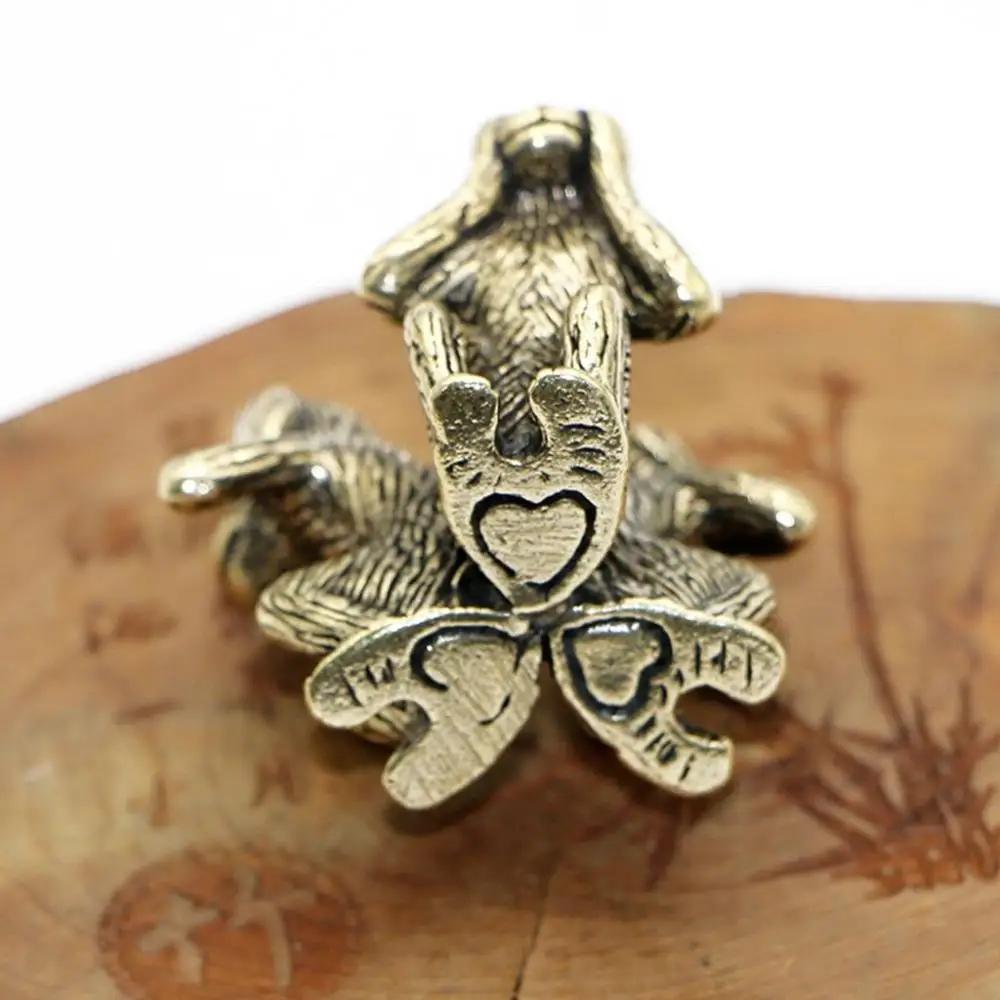 Brass Monkeys FigurinesNot Listening Not See Don't Say Desktop Wise Monkey Copper Crafts FengShui Ornaments Home Decoration Gift
