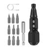 Chrome Vanadium Steel Cordless Screwdriver LED Lights Power Screw Driver  Tool Kit