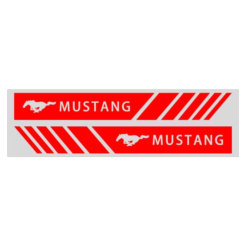 2PCS Vinyl Car Rearview Mirror Sticker Auto Side Body Stripe Decal Decoration for Ford Mustang Transit Ranger Focus Kuga S-MAX