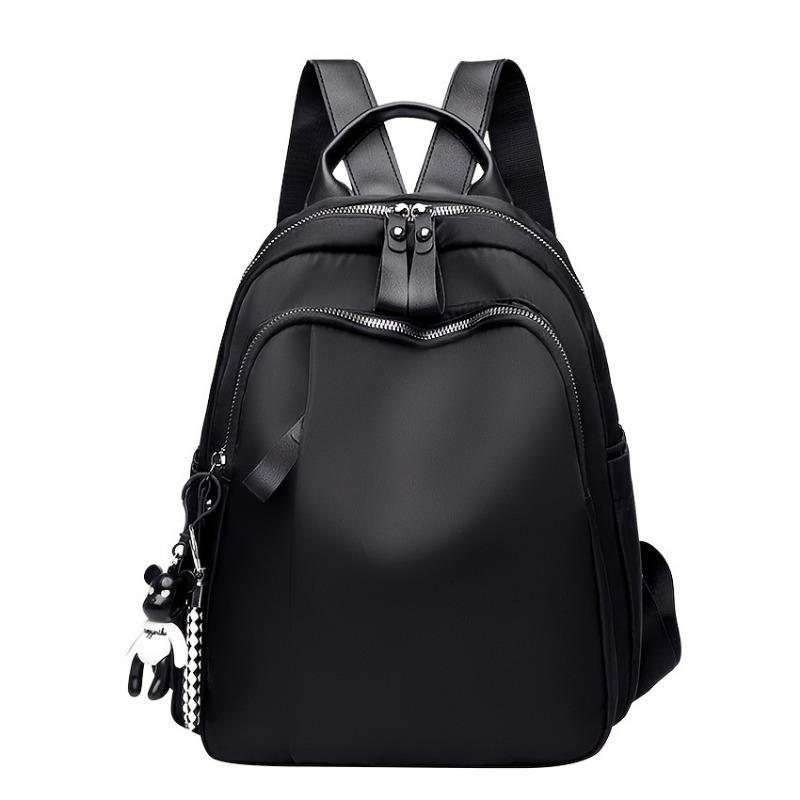 Zipper Small Backpack, Women's Fashion Backpack With Adjustable Strap For Work & School