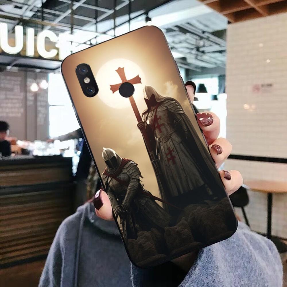 Knights Templar Luxury Phone Case For Xiaomi Mi 5X 8 9 10 11 12 Lite Pro 10T PocoX3pro PocoM3 Note 10 Pro Lite