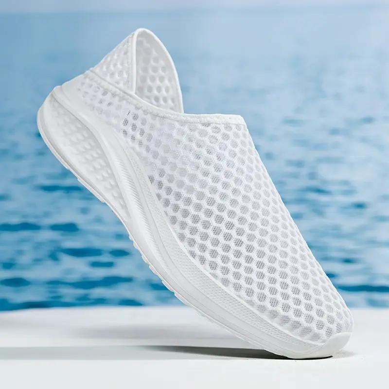Fashion Breathable Male Sports Shoes Gray Quick-Drying Jogging Light Korean Outdoor Without Leather Stylish Jump Men's Casual Sneakers