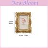 European Style Resin Photo Frame With Gold Embossed Floral Pattern For Wedding And Home Decor