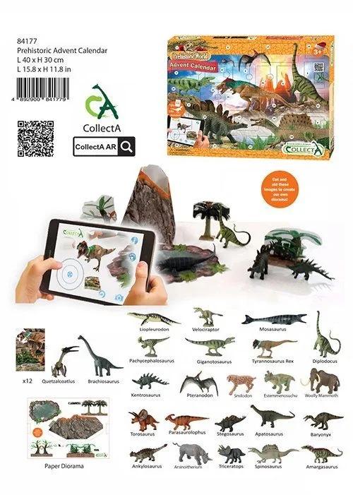 Collecta kalendarz adwentowy figurki dinozaury świat prehistoryczny 84177