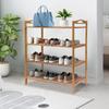 4-Tier Shoe Rack, Open Shoe Storage Rack, Shoe Storage Organizer for Entryway, Hallway and Closet