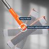 Professional Window Squeegee,2 In 1 Squeegee Window Cleaner with Long Stainless Steel Handle,Sponge Car Window Squeegee for Gas Station