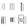 Bearing Removal Tool 9X Inner Bearing Pullers And Splitters Bearing Race Puller Wheel Hub Axle Puller Set Bearing Separator Tool