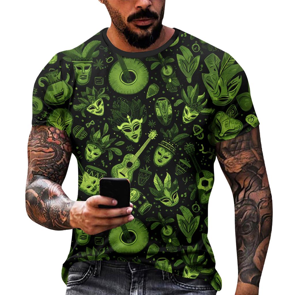 Men's Casual Round Neck Short-Sleeve T-Shirt