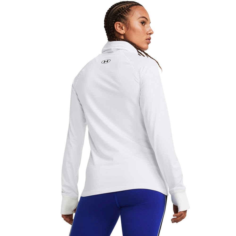 UA Train CW Funnel Neck White Black MD [Under Armour]