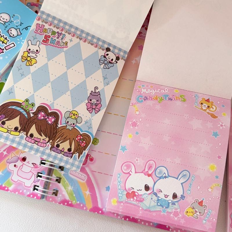 70Sheets Cute Retro Japanese-Style Girl Rabbit No Sticky Scrapbooking Memo Pads Message Paper Journal Notepad School Stationery