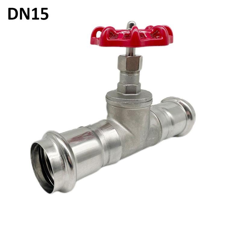304 Stainless Steel Globe Valve One-way Manual Thread Compression Type DN15 20 25 32 40 50 Tap Water Oil Switch