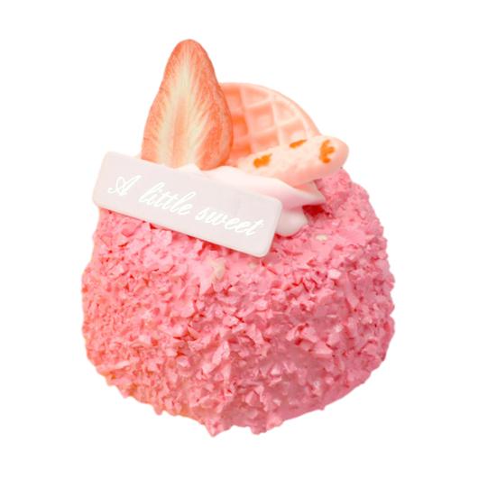 1/4Pcs Simulated Cake Figurine Realistic Mini Strawberry Chocolate Cake Model Home Kitchen Desktop Decoration Ornament Photo Props