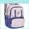 High Capacity Girl Student Backpack With Geometric Pattern Nylon Material For Campus And School