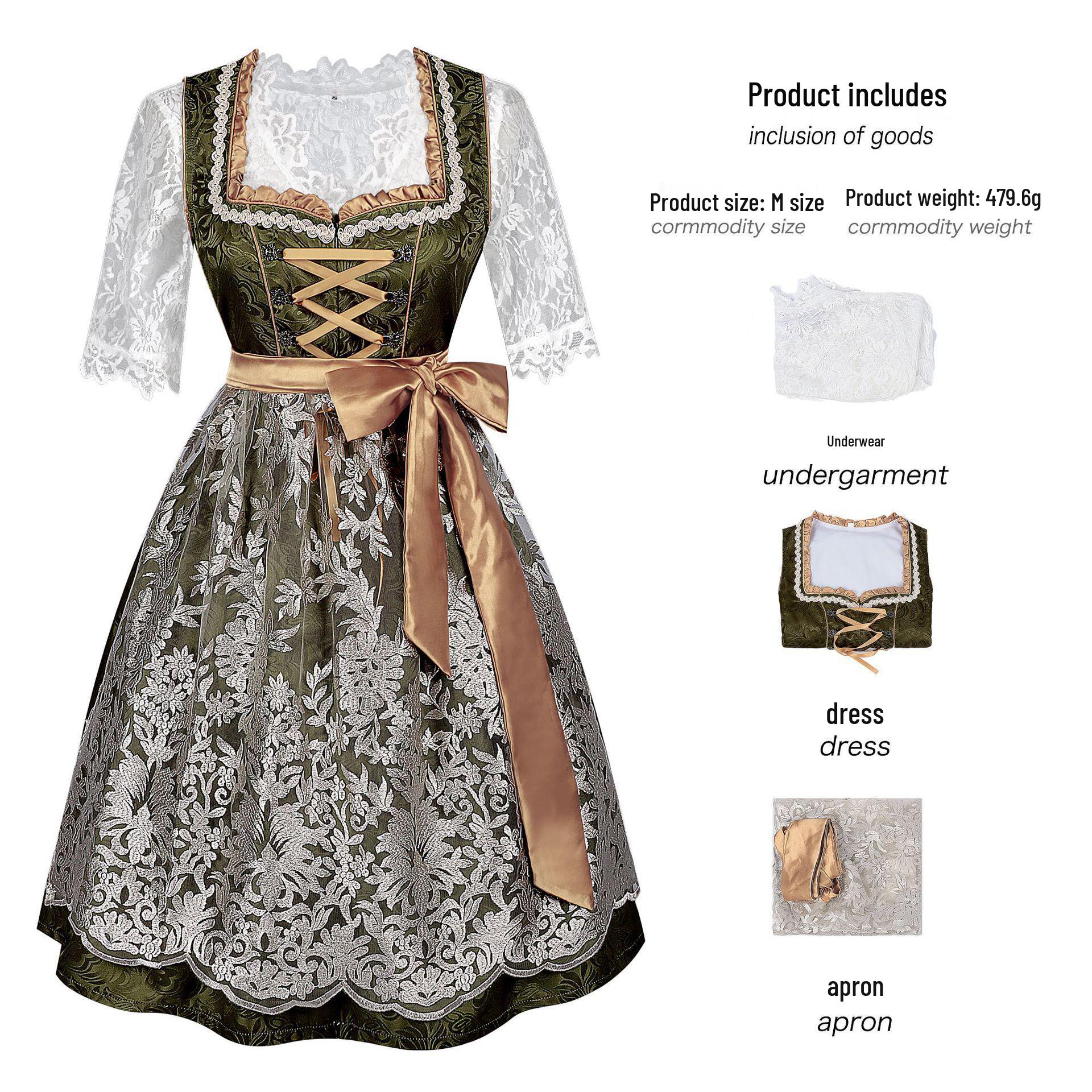 

Popular Plus Size Bavarian Oktoberfest Dress Costume L