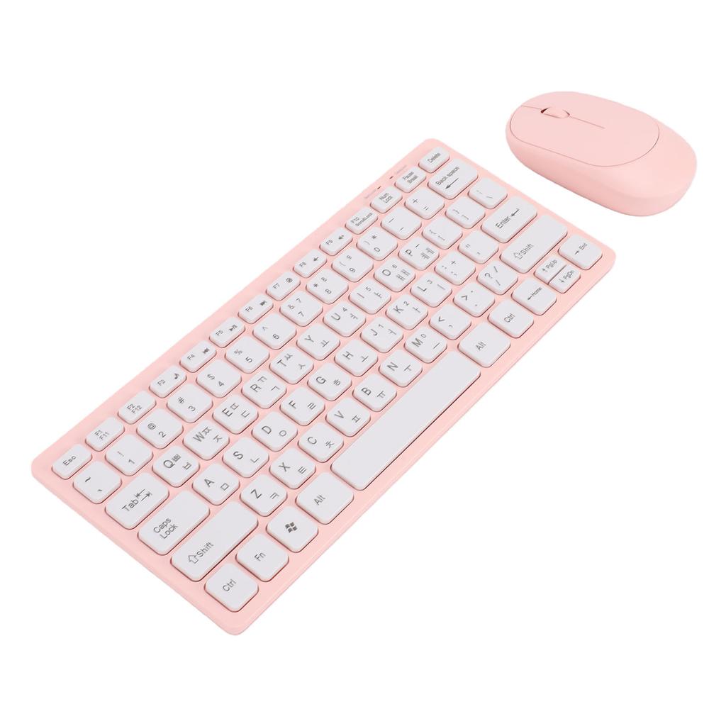 Korean Wireless Keyboard and Mouse 78 Keys 2.4GHz Keyboard for PC Laptop Thin and Lightweight