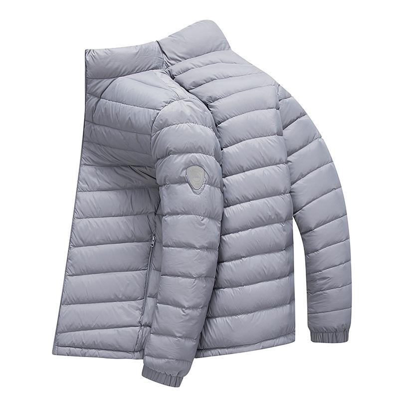 Men's Winter Down Jacket: High-Quality, Lightweight, Stand Collar, Fashionable, Warm, and Portable Outerwear