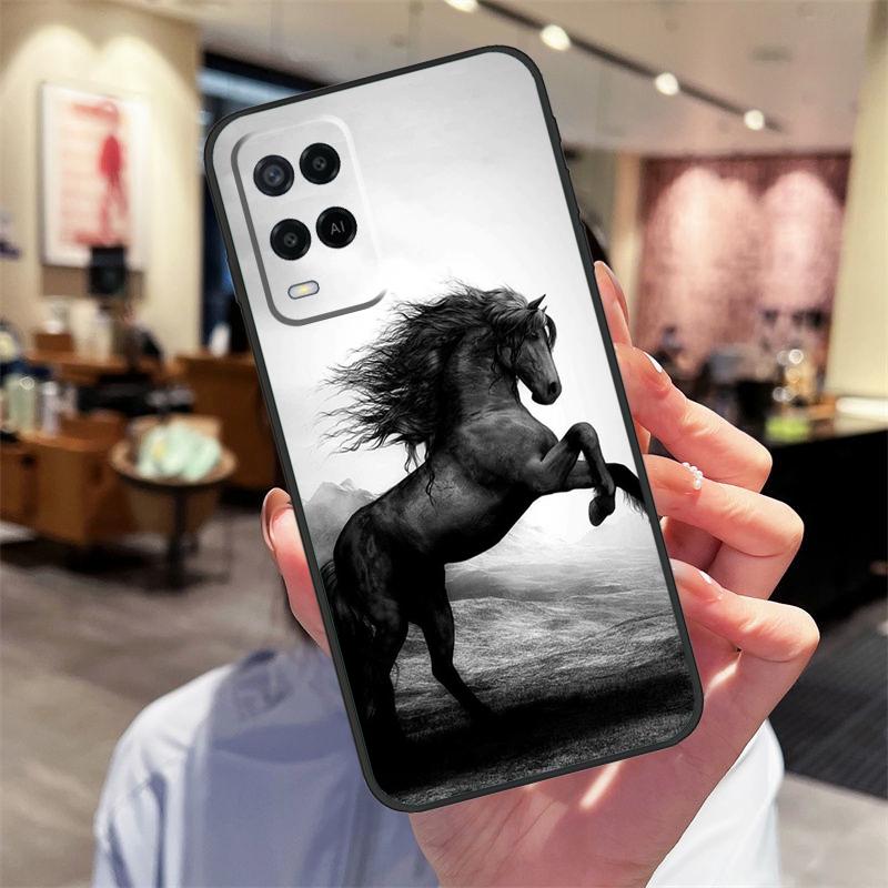 Galloping Horse Case For Oppo A78 A98 A79 A18 A38 A58 A40 A60 A80 A16 A76 A96 A15 A74 A94 A54 A17 A77 Cover