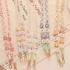 Anti-Lost Flower Woven Chain Lanyard Bag Braided Rope Woven Daisy Flower Hanging Chain  Dating