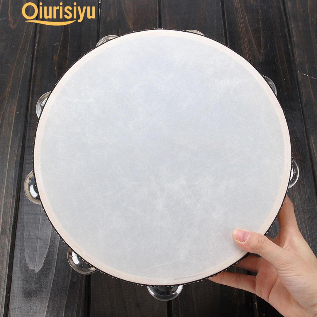 10-дюймовый головной барабан, бубен, вечерние ударные инструменты, клавишный инструмент Wood Color