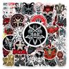 50 Dark Gothic Style Stickers: Devilish Designs for Water Cups, Luggage, Skateboards, Computers & Phones.