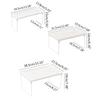 Stacking Cabinet Shelf Stackable Foldable Stand Rack Space Saving Shelf for Kitchen Bathroom Pantry Cupboard Home Office