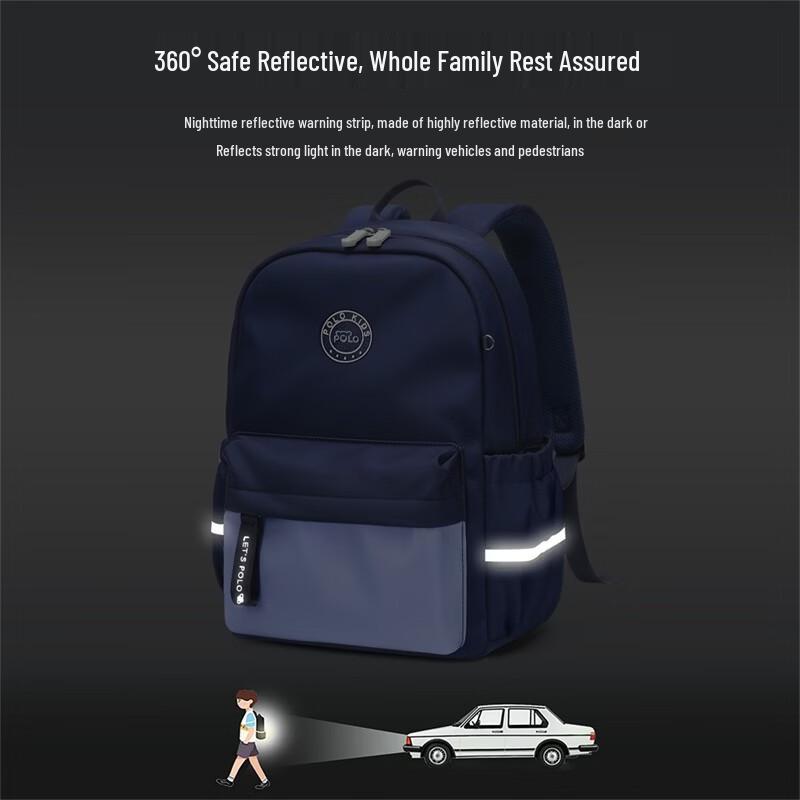 POLO Lightweight Waterproof School Backpack for Kids