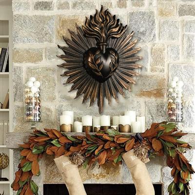 Sacred Heart Gothic Wall Plaque Home Decoration Prayer Stand Immaculate Heart of Mary Add Love And Art To Your Space Metal Plaque Holiday Gift