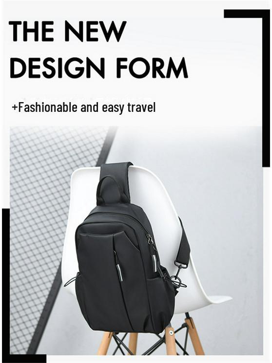 Men's Trendy Lightweight Messenger Bag - Stylish Casual Shoulder Chest Bag with Large Capacity for Commuting