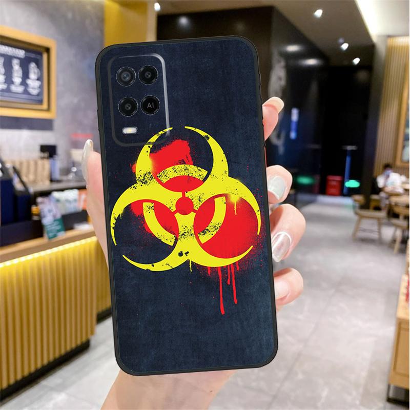 

Biohazard Symbol Logo Case For Oppo A96 A76 A16 A17 A18 A60 A80 A40 A38 A58 A78 A98 A94 A74 A54 A15 A57 A77 A5 Pro OPPO A38 4G