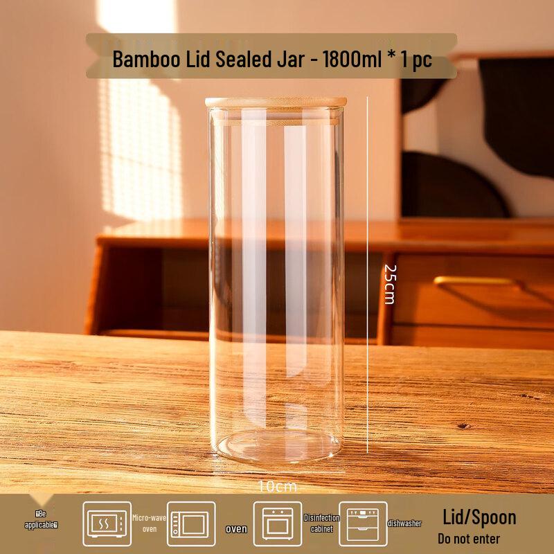Food-Grade Glass Storage Jar