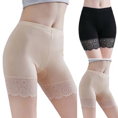 Safety Pants Lace Anti Exposure Plus Size Hollow Out Flower Pattern Short Pants