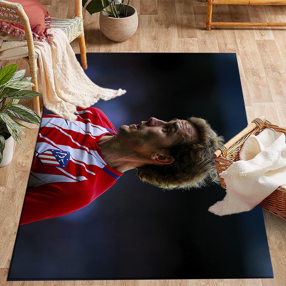 Atletico Madrid Player Floor Mat Design for Game Room Hallway Study room Bedrooms Anti-slip Rug Decorate Offices