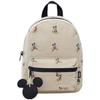 Mickey Mouse Mini Canvas Backpack With Zipper Closure For Kids And Women