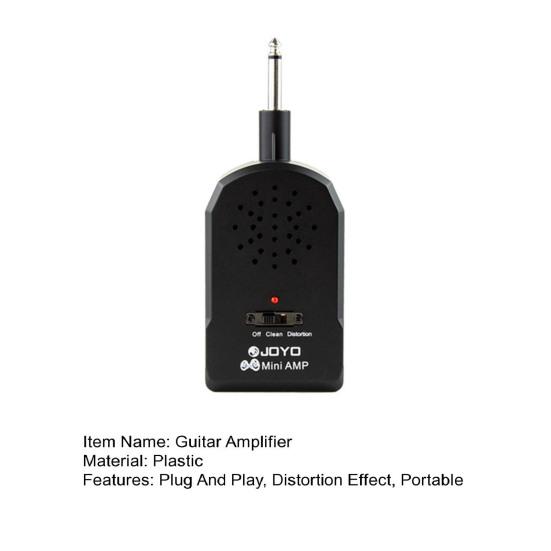 1 Set Portable Guitar Headphone Amp Plug And Play Mini Electric Guitar Amplifier