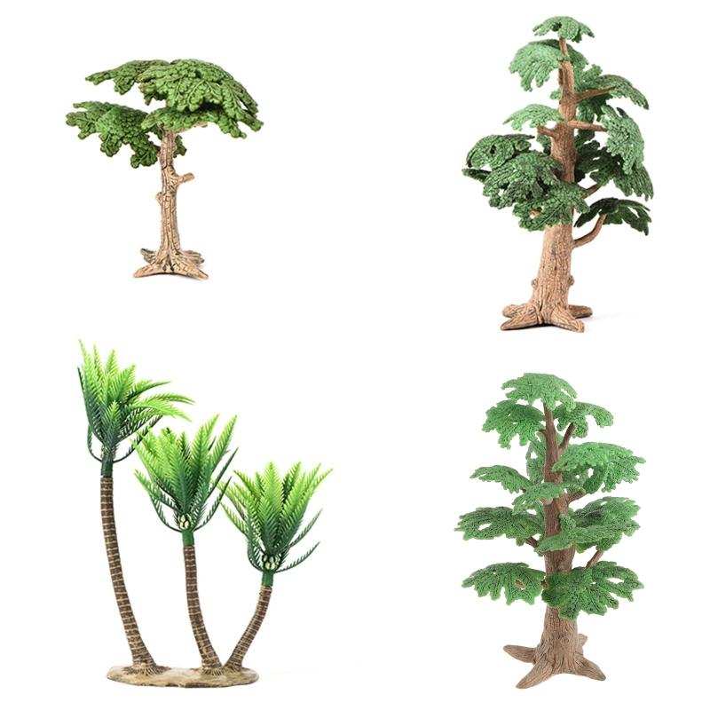 Simulation Trees Miniature Model Trees Green Scenery Landscape Model Trees for Dioramas, DIY Crafts, Dollhouse Decor