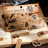 Retro Gramophone Era Sticker Pack: Nostalgic European Journal Decoration (6 Styles)