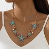 Starfish Shell Collarbone Chain Female, Popular Seaside Beach Wind Fashion High-end Necklace