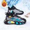 Bobodou Boys' Winter Warm Velvet Lined Cotton Sports Shoes for Kids
