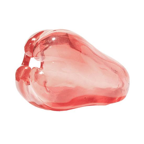 

Pet Chew Toy Transparent Jambu Air Shape Built-in Food Leakage Design Chew Toy Slow Feeder Dog Toy Small Medium Dogs Molar Training Toy розовый