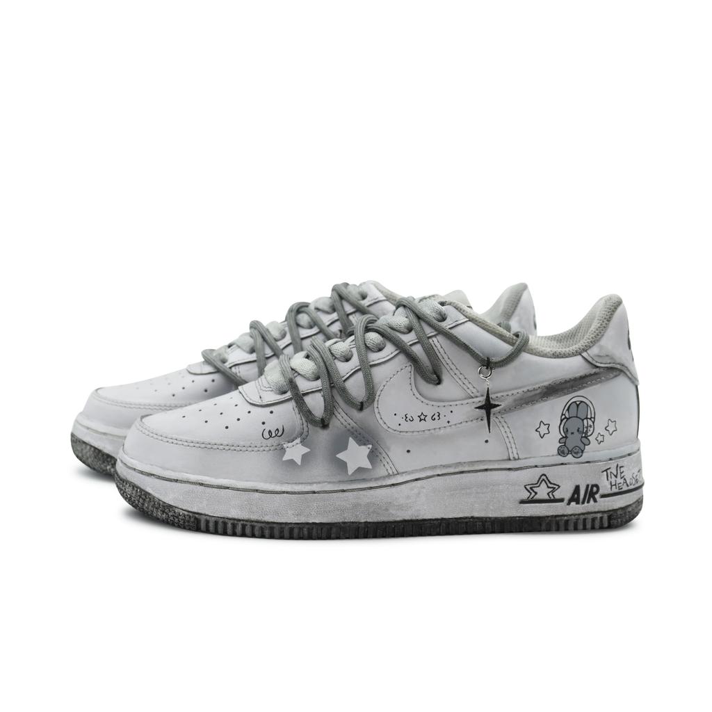 Nike Air Force 1 Low Skateboard Shoes GS Distressed Gray DH2920-111(Team186-)