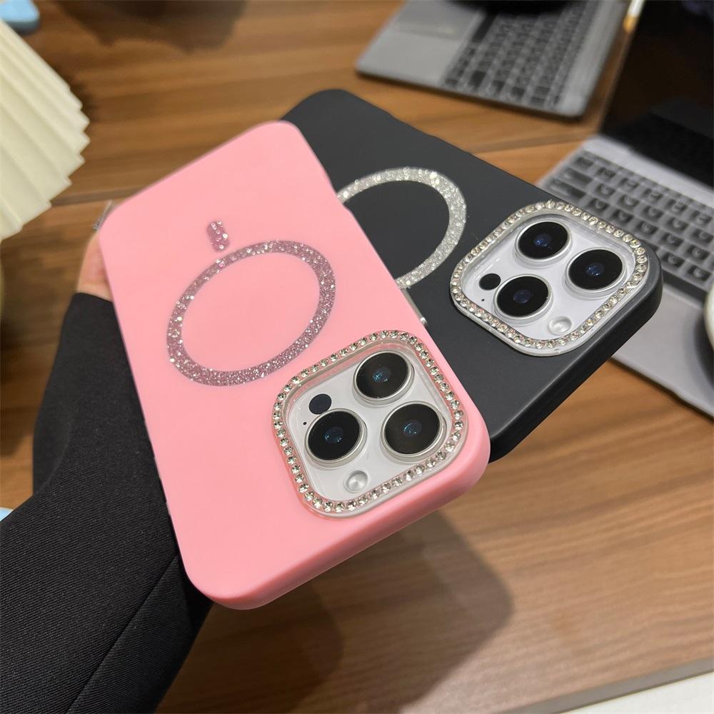 Magnetic Phone Case for iPhone 11 12 14 16 Pro 16 15 14 13 12 Pro Max 13 14 15 16 High Quality Sparkling Shockproof Shell