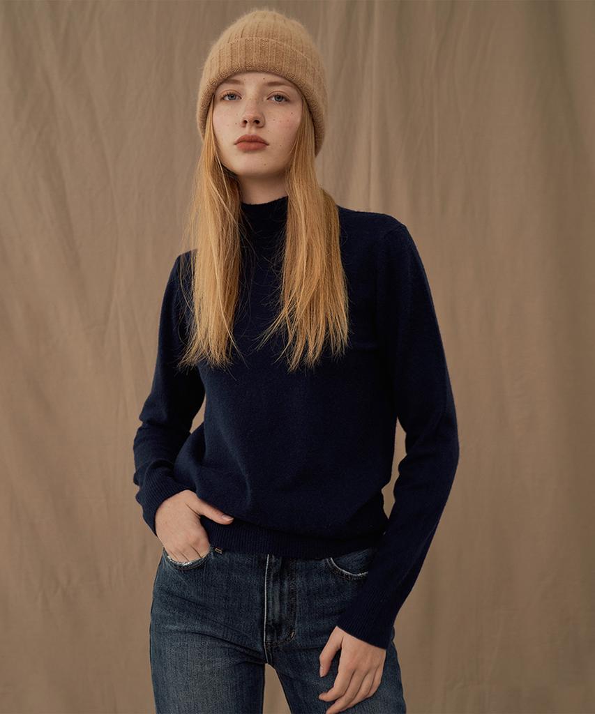 Baseukala Luna Half Neck Knitwear (12Colors)