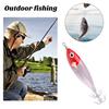 8CM/6G Colorful Fishing Lure with Squid Hook Glow In The Dark Realistic Luminous Artificial Shrimp Bait Outdoor Fishing Gear