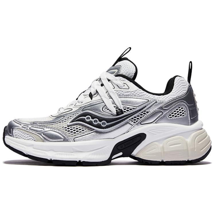 SAUCONY 2K Cavalry Trendy Sports Non-Slip Lightweight Low-Top Casual Running Shoes Unisex Sneaker White Silver Black S79053-13